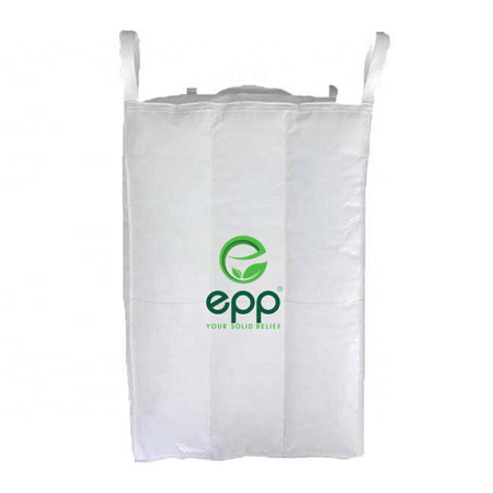 EPP baffle bulk bag with filling skirt and discharge bottom