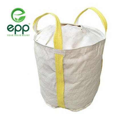 PP woven circular big FIBC bag for powder with filling spout