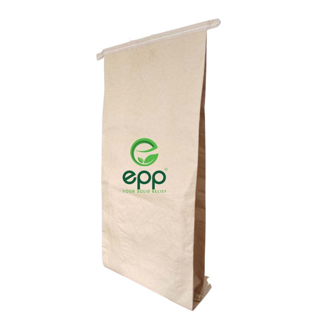 Brown printed Kraft Paper Laminated Woven bags