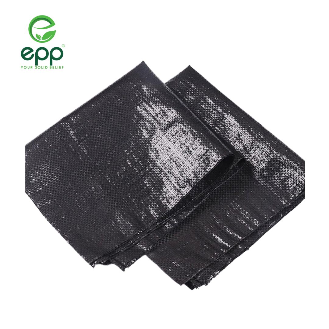 Black polypropylene weed control mat garden mat landscape fabric