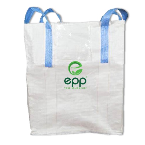 Type B jumbo bags with spout bottom and 4 cross corner loops