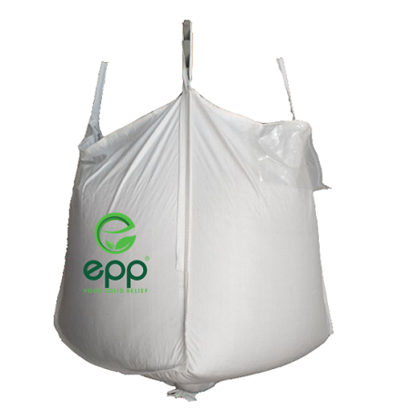 Big bags with open top and discharge bottom for gravel
