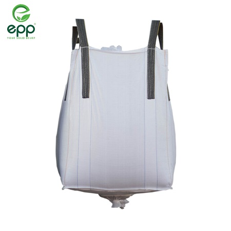 Tubular FIBC bulk bag with duffle top and discharge bottom for mineral