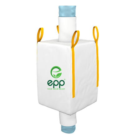 EPP Jumbo FIBC bag with filling spout and discharge bottom