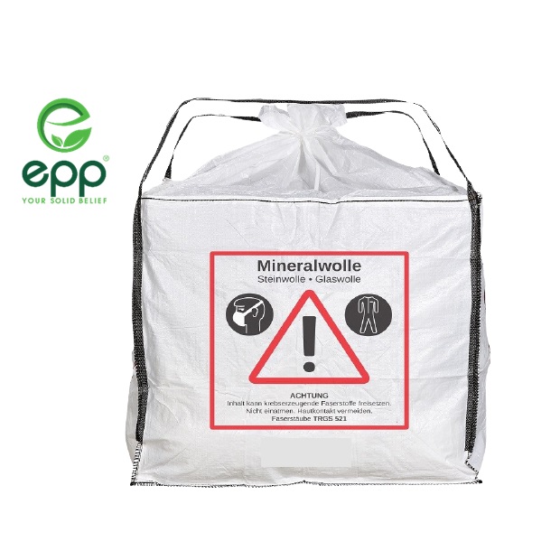 FIBC bag for mineral wool