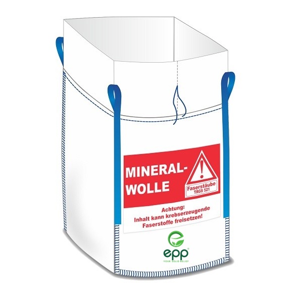 Mineral wool Industrial FIBC bags UN tote bag Mineralwolle Big Bag