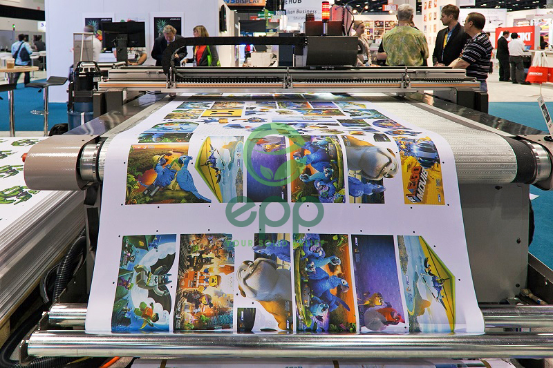 Flexo printing (also known as flexography) is a technique to emboss an element of your printed design (images, letters, etc.)
