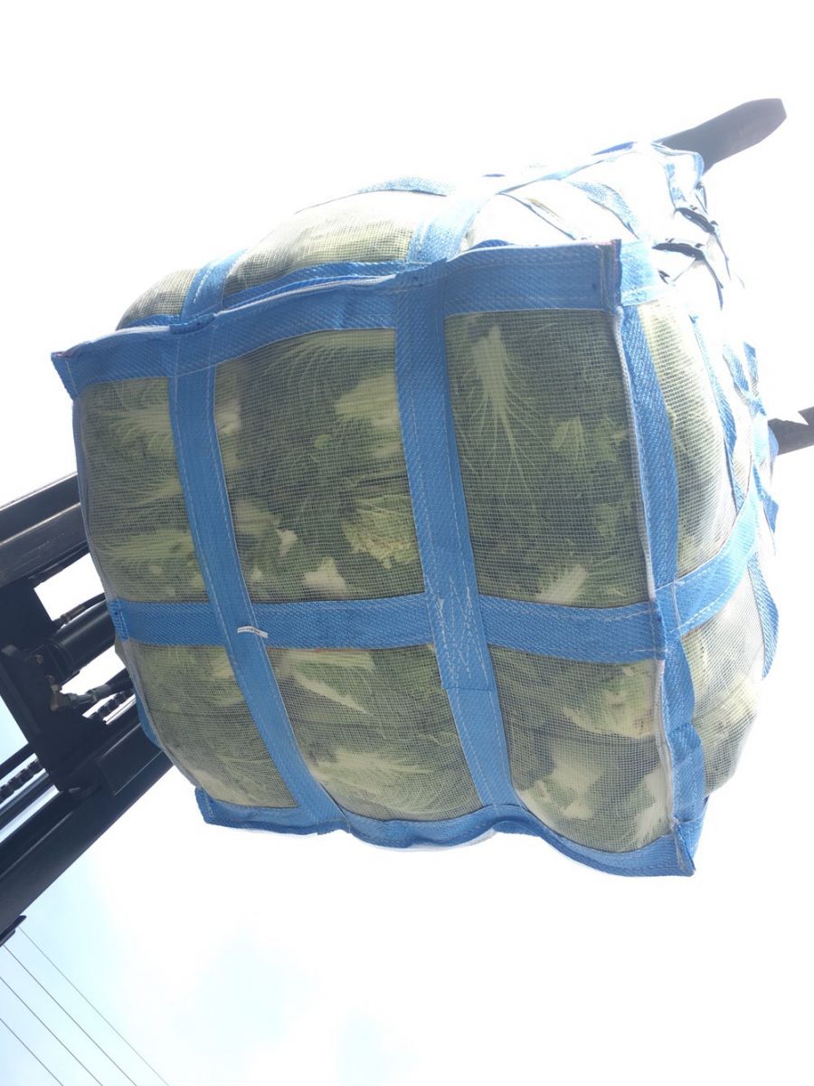 1 ton Firewood mesh packing bag with open top mesh FIBCs
