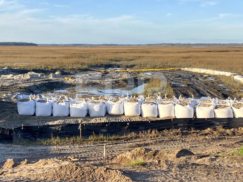 big bags recycling for flood control