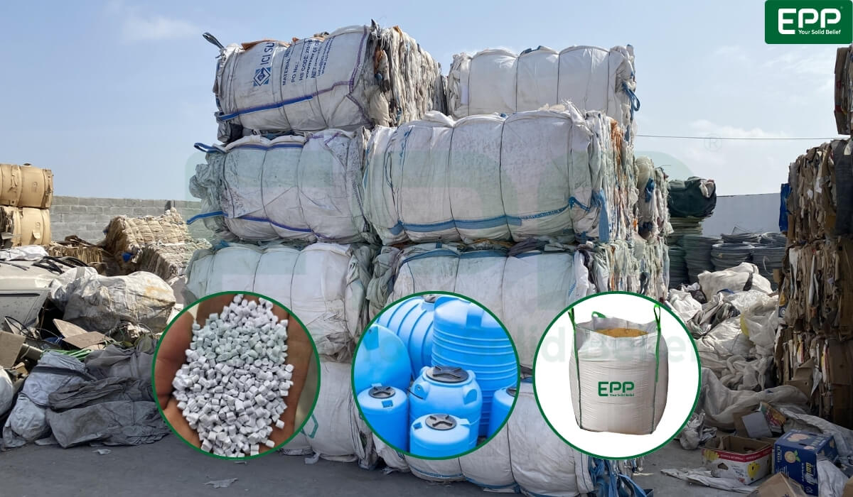 Application of recycled PP jumbo scrap