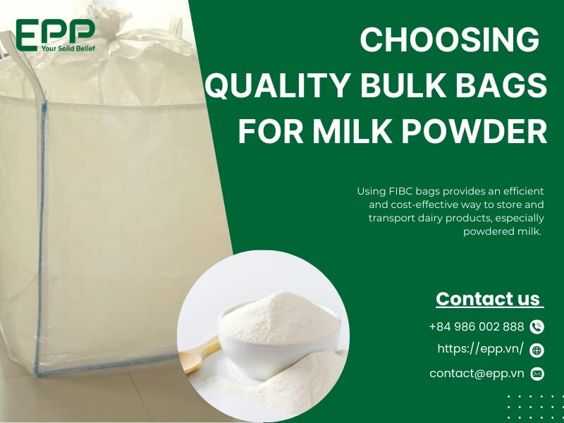 Choosing quality bulk bags for milk powder