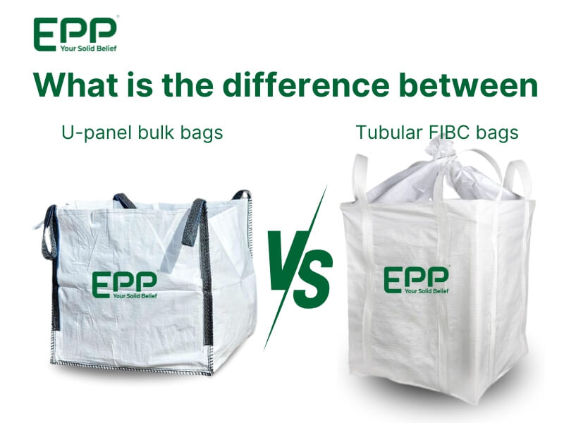 What is the difference between u panel bulk bags and tubular fibc bags