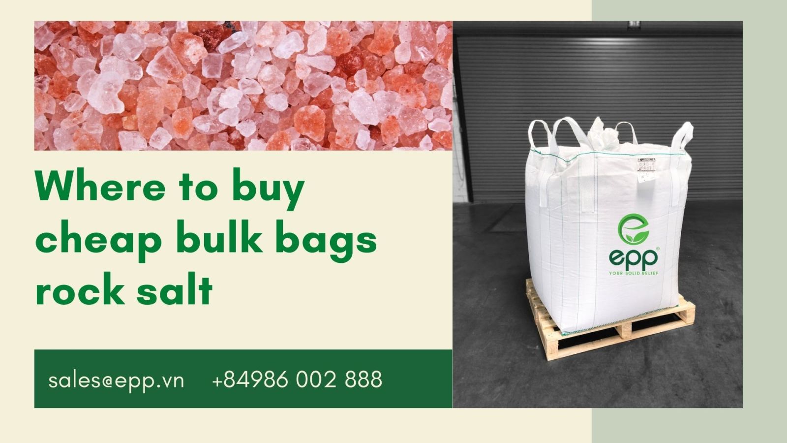 Where to buy cheap bulk bags rock salt