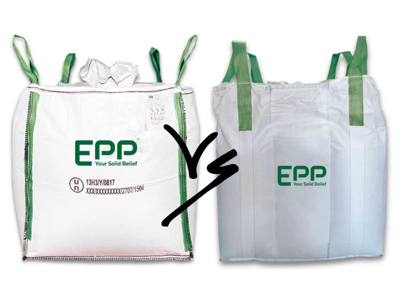 Comparing baffle bag and standard fibc bag