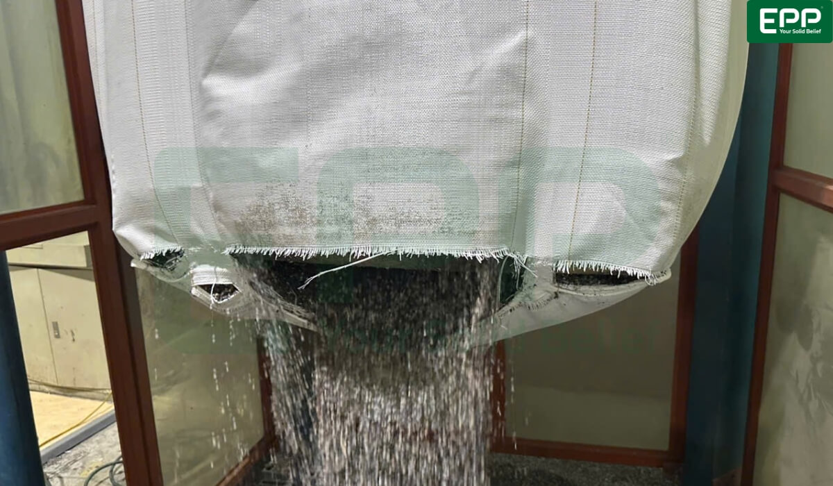 poor quality super sacks seam rupture
