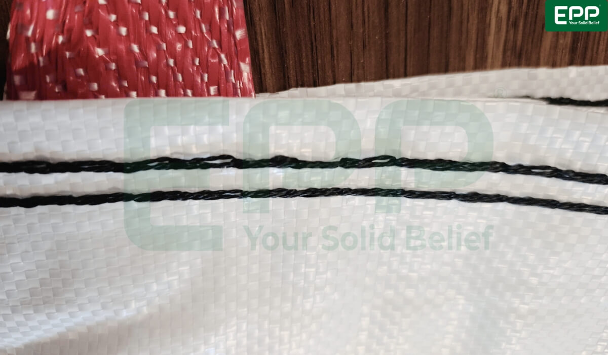 single/ double needle chain stitch in FIBC bags