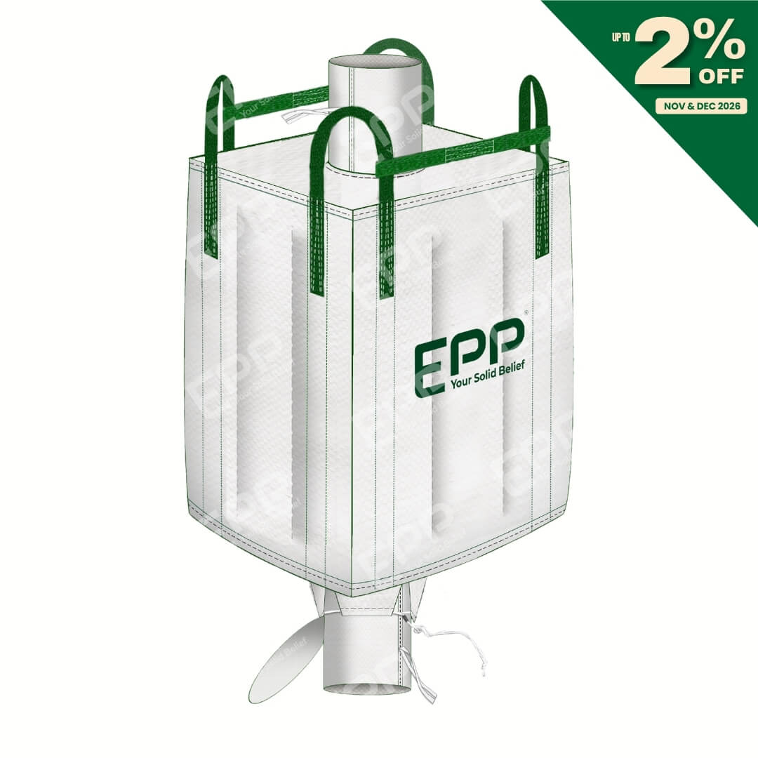 bulk bag with discharge spout
