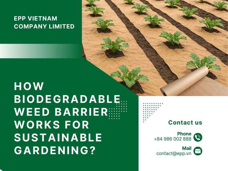 How Biodegradable Weed Barrier Works for Sustainable Gardening?