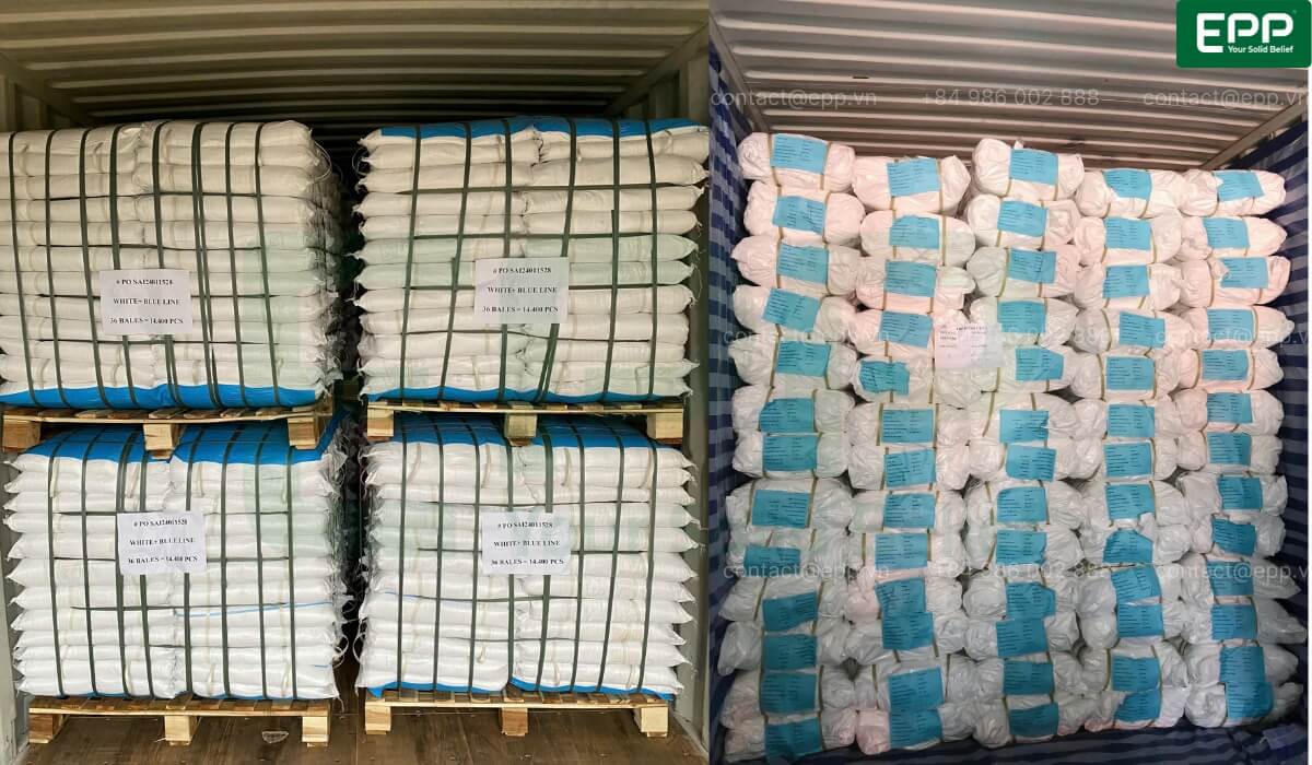 Shipments of PP woven bags with liners from EPP Vietnam