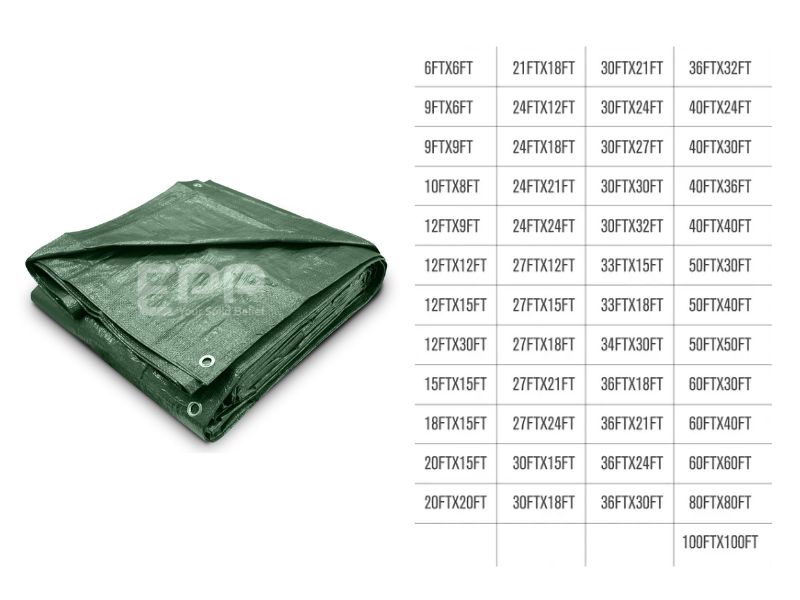Common Tarpaulin Sheet Size in 2025