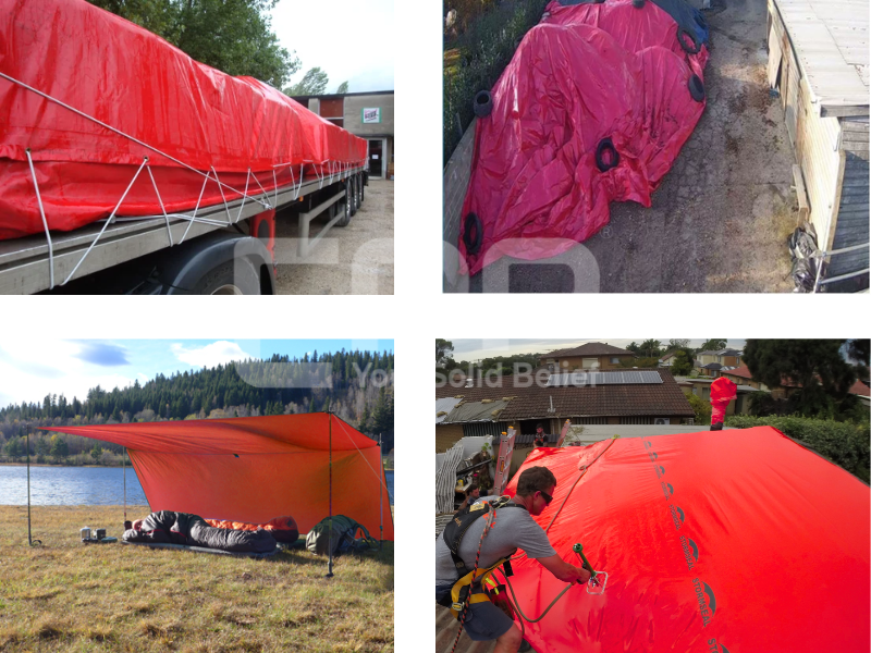 RED TARP VERSATILE APPLICATION