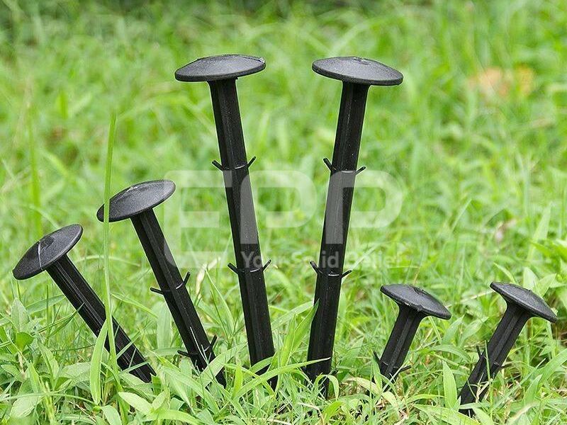 stakes to hold down weed barrier