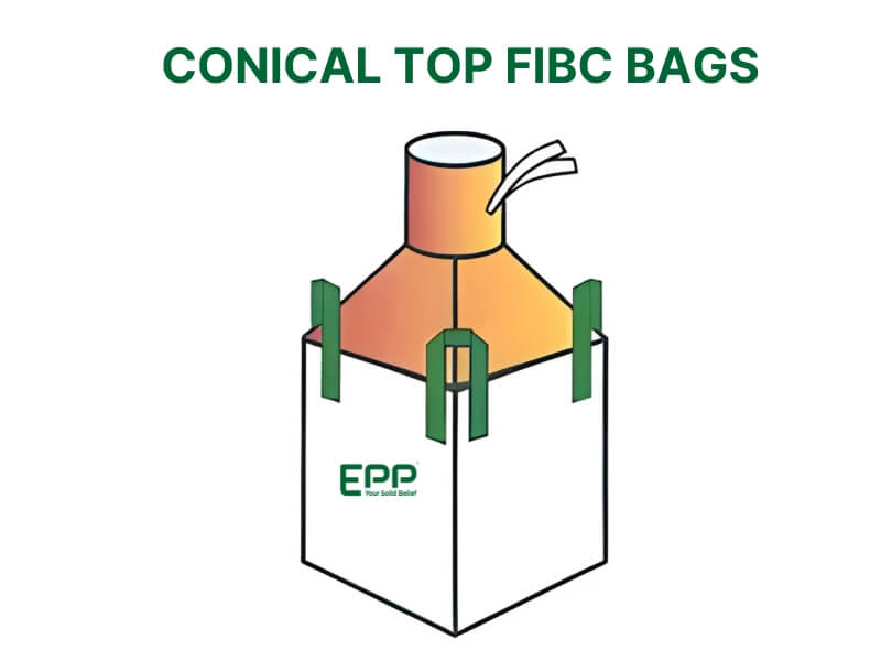 Conical Top FIBC Bulk Bag Design