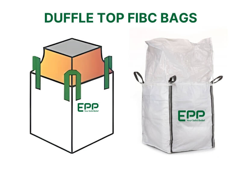 Duffle-top bulk bag designed for versatile loading and complete top protection