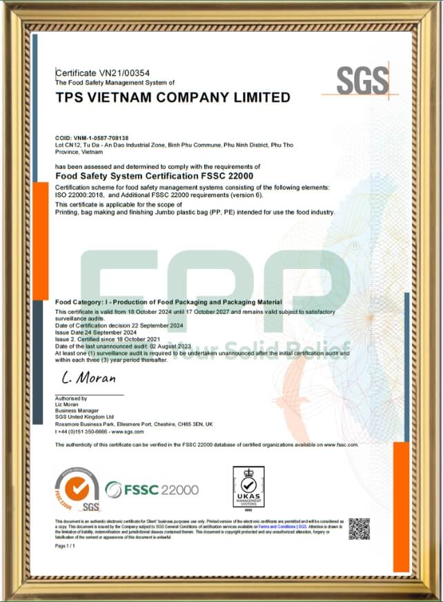 epp vietnam FSSC 22000