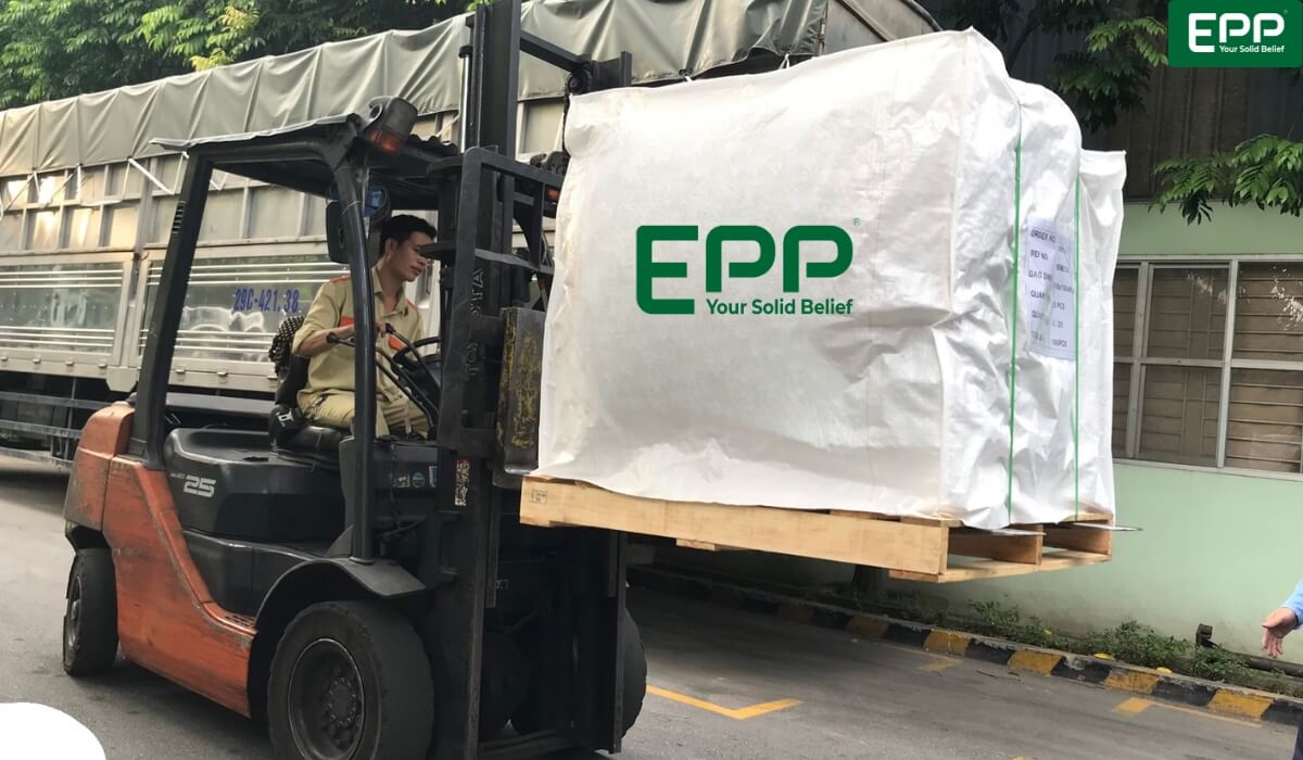 epp vietnam loading bulk bag into container