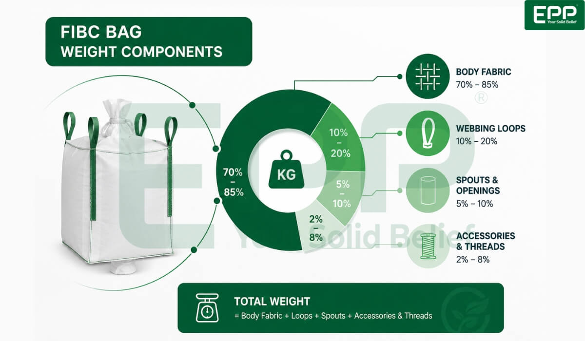 fibc bag weight components