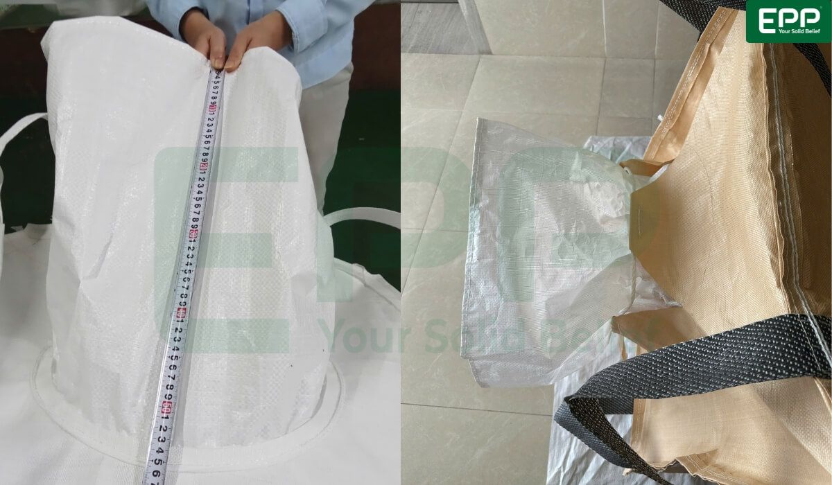 filling spout of bulk bags