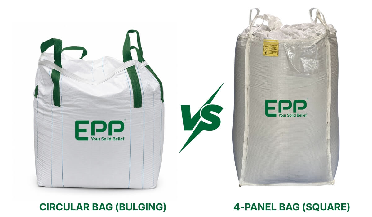 circular bag vs 4 panel bag